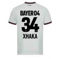 Bayer Leverkusen Granit Xhaka #34 Udebanetrøje 2023-24 Kortærmet